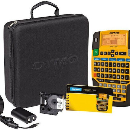 Dymo Rhino 4200 Kitcase Ηλεκτρονικός Ετικετογράφος Χειρός σε Κίτρινο Χρώμα
