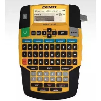 Dymo Rhino 4200 Kitcase Ηλεκτρονικός Ετικετογράφος Χειρός σε Κίτρινο Χρώμα