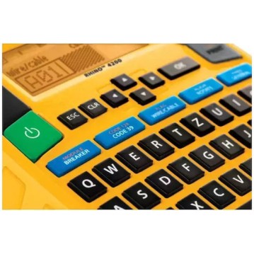 Dymo Rhino 4200 Kitcase Ηλεκτρονικός Ετικετογράφος Χειρός σε Κίτρινο Χρώμα