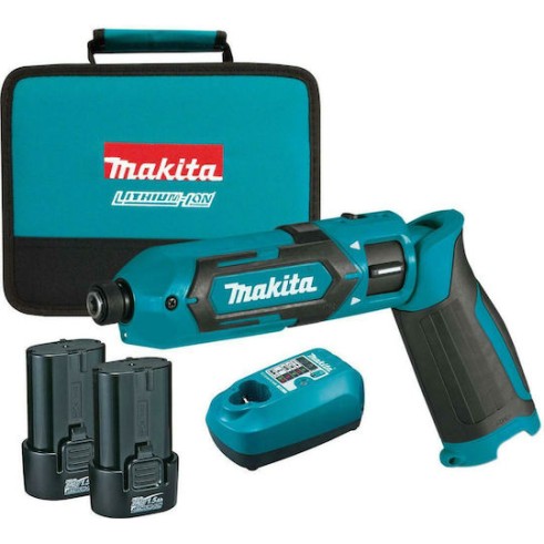 Makita Παλμικό Κατσαβίδι Μπαταρίας 7.2V 2x1.5Ah