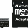 Verbatim Pro microSDXC 512GB Class 10 U3 V10 A2 UHS-I με αντάπτορα