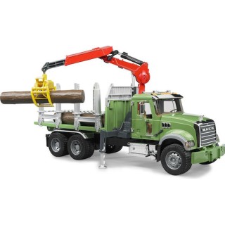Bruder Φορτηγό Mack Granite Timber Truck with 3 Trunks για 3+ Ετών