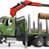 Bruder Φορτηγό Mack Granite Timber Truck with 3 Trunks για 3+ Ετών