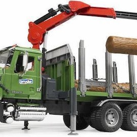 Bruder Φορτηγό Mack Granite Timber Truck with 3 Trunks για 3+ Ετών