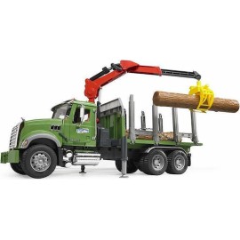 Bruder Φορτηγό Mack Granite Timber Truck with 3 Trunks για 3+ Ετών