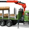 Bruder Φορτηγό Mack Granite Timber Truck with 3 Trunks για 3+ Ετών