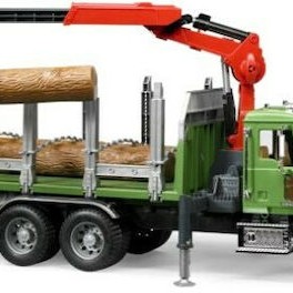 Bruder Φορτηγό Mack Granite Timber Truck with 3 Trunks για 3+ Ετών