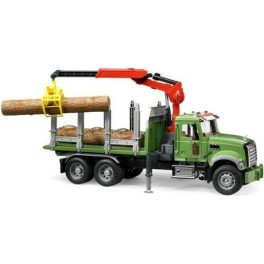 Bruder Φορτηγό Mack Granite Timber Truck with 3 Trunks για 3+ Ετών