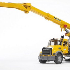 Bruder Γερανός Mack Granite Liebherr Crane Truck για 3+ Ετών