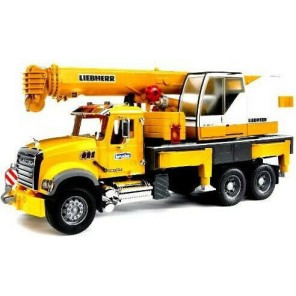 Bruder Γερανός Mack Granite Liebherr Crane Truck για 3+ Ετών