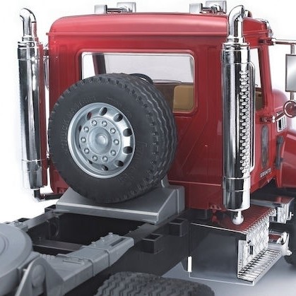 Bruder Φορτηγό Μack με Επικαθήμενη Καρότσα & JCB για 3+ Ετών