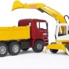 Bruder Σετ Φορτηγό Χωματουργικό Man με Εκσκαφέα Liebherr για 3+ Ετών