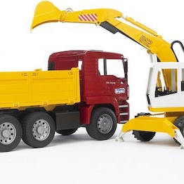 Bruder Σετ Φορτηγό Χωματουργικό Man με Εκσκαφέα Liebherr για 3+ Ετών