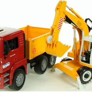 Bruder Σετ Φορτηγό Χωματουργικό Man με Εκσκαφέα Liebherr για 3+ Ετών