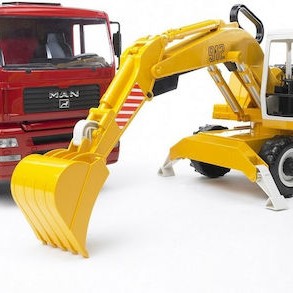 Bruder Σετ Φορτηγό Χωματουργικό Man με Εκσκαφέα Liebherr για 3+ Ετών