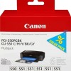 Canon PGI-550/CLI-551 Γνήσιο Πακέτο 6 Μελανιών Εκτυπωτή InkJet Γκρι / Κίτρινο / Κυανό / Ματζέντα / Μαύρο (6496B005)