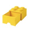 Lego Παιδικό Κουτί Αποθήκευσης από Πλαστικό 4 Knobs Κίτρινο 25x25x18cm