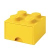 Lego Παιδικό Κουτί Αποθήκευσης από Πλαστικό 4 Knobs Κίτρινο 25x25x18cm