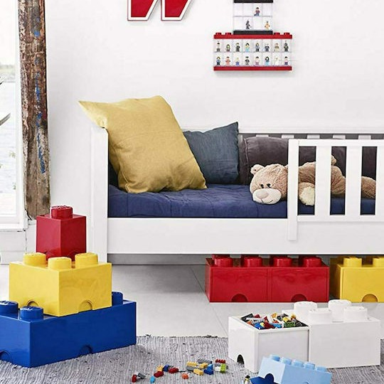 Lego Παιδικό Κουτί Αποθήκευσης από Πλαστικό 4 Knobs Κίτρινο 25x25x18cm