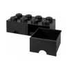 Lego Παιδικό Κουτί Αποθήκευσης από Πλαστικό 8 Knobs Μαύρο 50x25x17cm