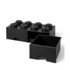 Lego Παιδικό Κουτί Αποθήκευσης από Πλαστικό 8 Knobs Μαύρο 50x25x17cm