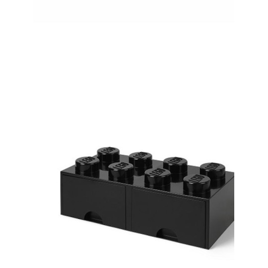 Lego Παιδικό Κουτί Αποθήκευσης από Πλαστικό 8 Knobs Μαύρο 50x25x17cm