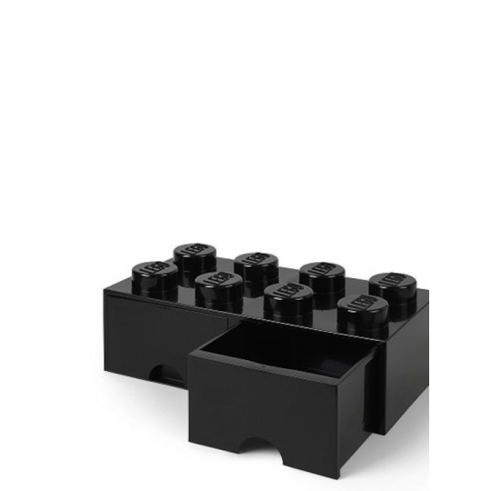 Lego Παιδικό Κουτί Αποθήκευσης από Πλαστικό 8 Knobs Μαύρο 50x25x17cm