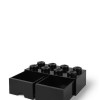 Lego Παιδικό Κουτί Αποθήκευσης από Πλαστικό 8 Knobs Μαύρο 50x25x17cm