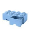 Lego Παιδικό Κουτί Αποθήκευσης από Πλαστικό 8 Knobs Γαλάζιο 50x25x17cm