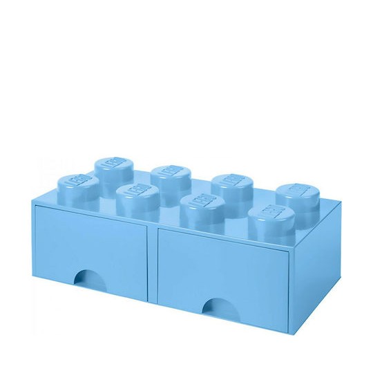Lego Παιδικό Κουτί Αποθήκευσης από Πλαστικό 8 Knobs Γαλάζιο 50x25x17cm