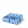 Lego Παιδικό Κουτί Αποθήκευσης από Πλαστικό 8 Knobs Γαλάζιο 50x25x17cm