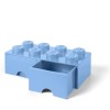 Lego Παιδικό Κουτί Αποθήκευσης από Πλαστικό 8 Knobs Γαλάζιο 50x25x17cm