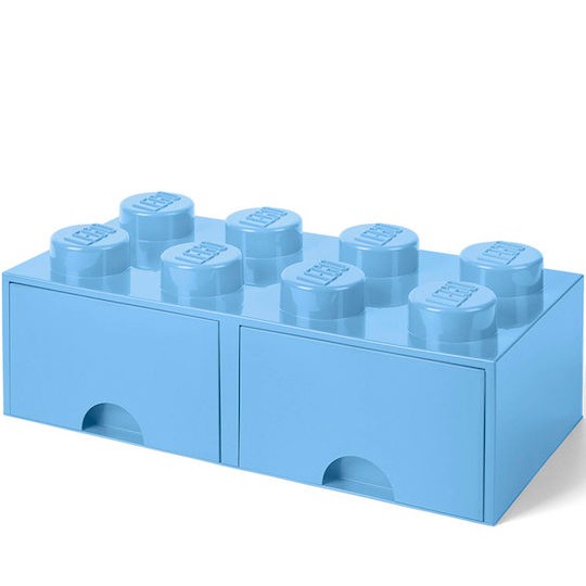 Lego Παιδικό Κουτί Αποθήκευσης από Πλαστικό 8 Knobs Γαλάζιο 50x25x17cm