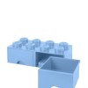 Lego Παιδικό Κουτί Αποθήκευσης από Πλαστικό 8 Knobs Γαλάζιο 50x25x17cm