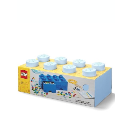 Lego Παιδικό Κουτί Αποθήκευσης από Πλαστικό 8 Knobs Γαλάζιο 50x25x17cm