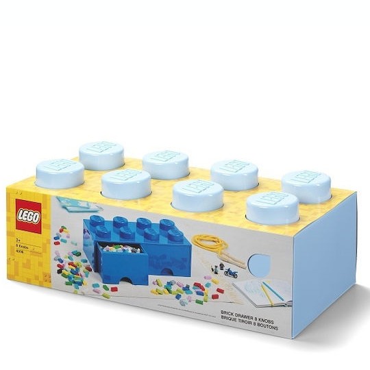 Lego Παιδικό Κουτί Αποθήκευσης από Πλαστικό 8 Knobs Γαλάζιο 50x25x17cm