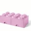 LEGO Παιδικό Κουτί Αποθήκευσης από Πλαστικό 8 Knobs Ροζ 50x25x17cm