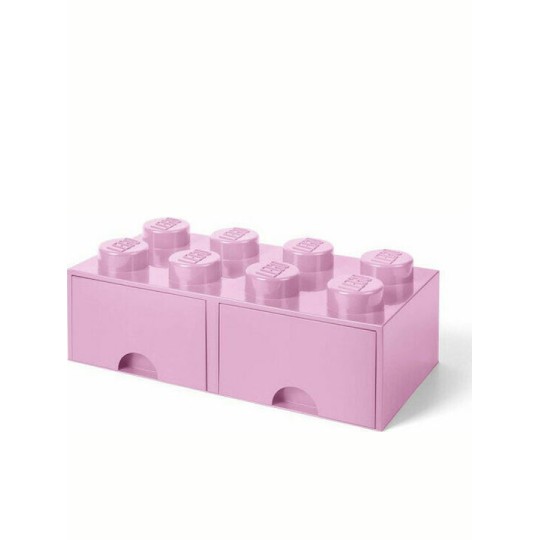 LEGO Παιδικό Κουτί Αποθήκευσης από Πλαστικό 8 Knobs Ροζ 50x25x17cm