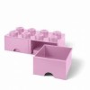 LEGO Παιδικό Κουτί Αποθήκευσης από Πλαστικό 8 Knobs Ροζ 50x25x17cm