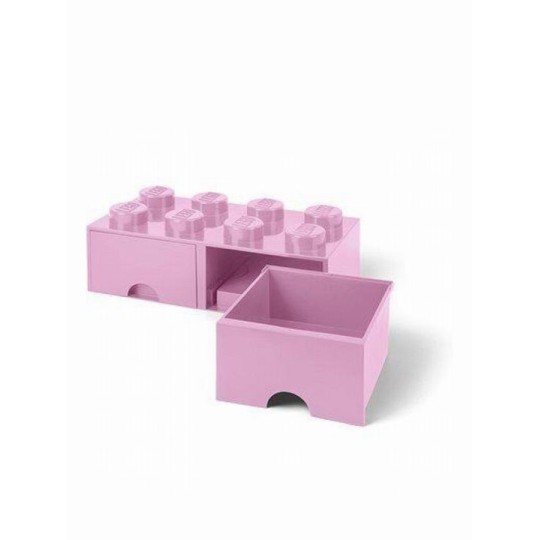 LEGO Παιδικό Κουτί Αποθήκευσης από Πλαστικό 8 Knobs Ροζ 50x25x17cm