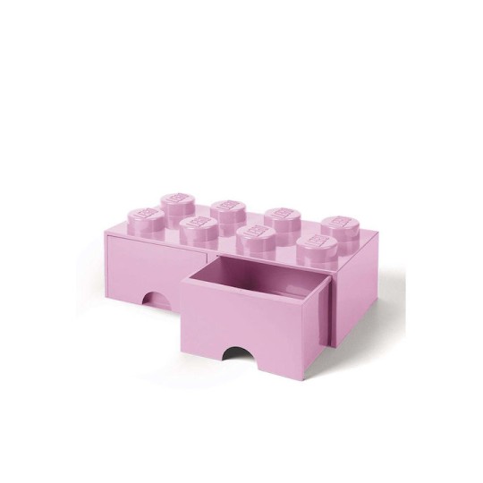 LEGO Παιδικό Κουτί Αποθήκευσης από Πλαστικό 8 Knobs Ροζ 50x25x17cm