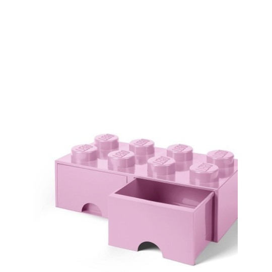 LEGO Παιδικό Κουτί Αποθήκευσης από Πλαστικό 8 Knobs Ροζ 50x25x17cm