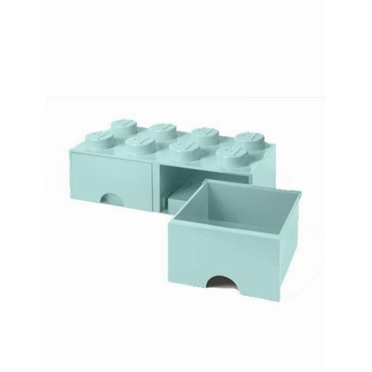 Lego Παιδικό Κουτί Αποθήκευσης από Πλαστικό 8 Knobs Τιρκουάζ 50x25x17cm