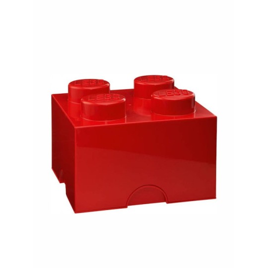 Lego Παιδικό Κουτί Αποθήκευσης από Πλαστικό 4-Stud Κόκκινο 25x25x18cm