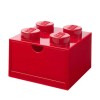 Lego Παιδικό Κουτί Αποθήκευσης από Πλαστικό 4-Stud Κόκκινο 25x25x18cm