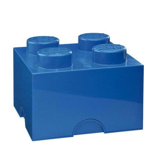 Lego Παιδικό Κουτί Αποθήκευσης από Πλαστικό 4-Stud Μπλε 25x25x18cm