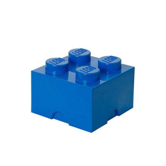 Lego Παιδικό Κουτί Αποθήκευσης από Πλαστικό 4-Stud Μπλε 25x25x18cm