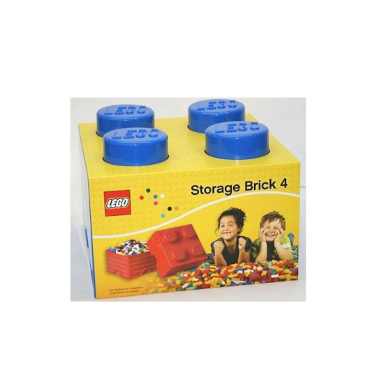 Lego Παιδικό Κουτί Αποθήκευσης από Πλαστικό 4-Stud Μπλε 25x25x18cm