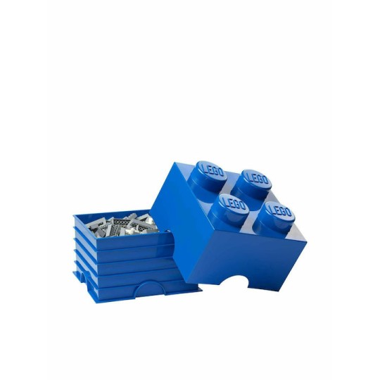 Lego Παιδικό Κουτί Αποθήκευσης από Πλαστικό 4-Stud Μπλε 25x25x18cm