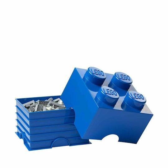 Lego Παιδικό Κουτί Αποθήκευσης από Πλαστικό 4-Stud Μπλε 25x25x18cm